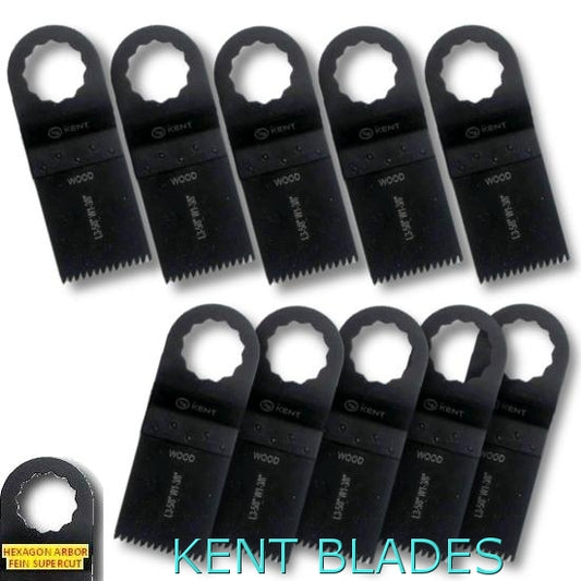 10 x 1-3/8" Japan Tooth Blades, For Soft Wood and Materials, Fits Fein Supercut