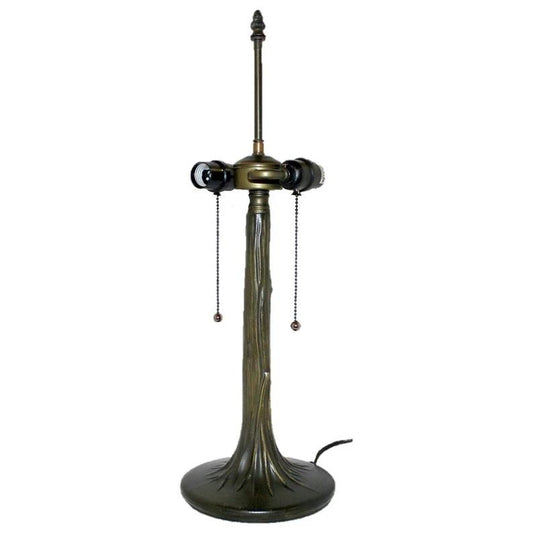 LMP-23-324-1, Tree Trunk 23" Metal Base Lamp With Wiring, Switch, Shade Support