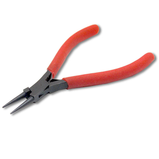 KENT 4.5" Quality Precision Round Nose Micro Pliers, Leaf Spring & Black Coating