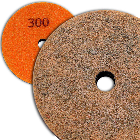 4 inch Kent Grit 300 Diamond Sponge Fiber Pad for Marble Floors