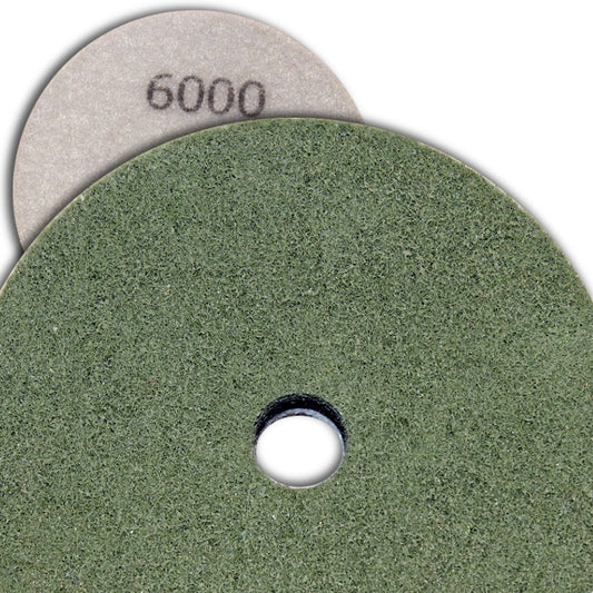 4 inch Kent Grit 6000 Diamond Sponge Fiber Pad for Marble Floors