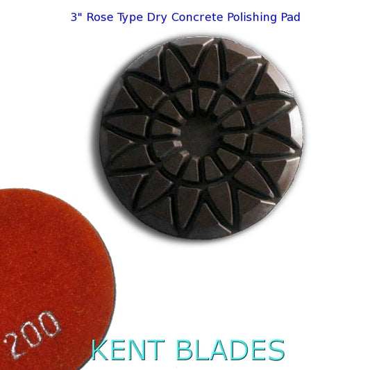 3" Grit 200, Rose-Type Dry Concrete Polishing Pad