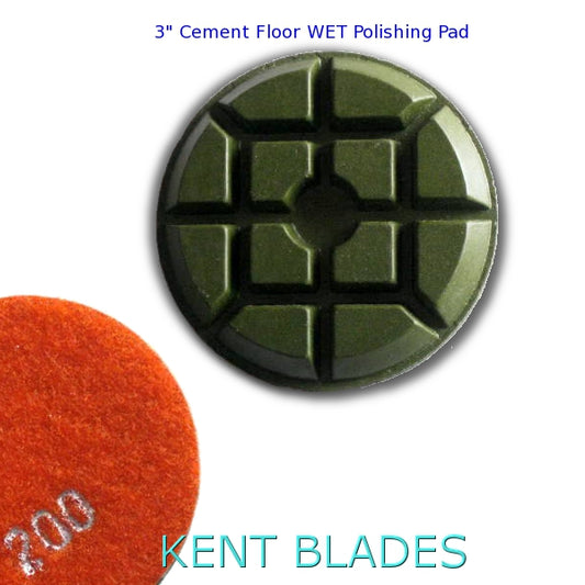 3" (80mm) Grit 200, Floor Polishing Pad, Wet Use