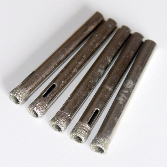 5 pieces 1/4" inch Kent Diamond Coated Core Drill Bits Hole Saws