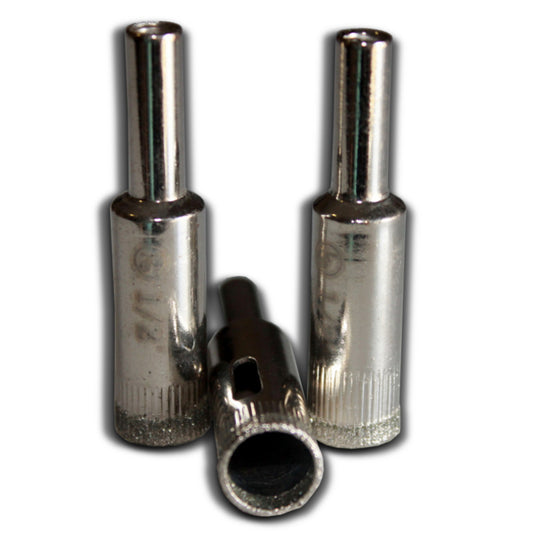 3 pieces 1/2" inch Kent Diamond Coated Core Drill Bits Hole Saw