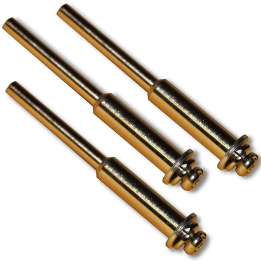 3pcs Mandrel Set with 1/8" (3mm) Shank and Screw For All Rotary Tools