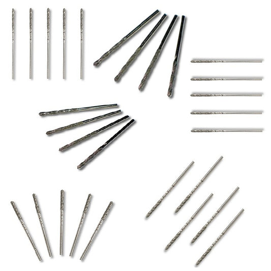 28 Metric Mixed Grits, Sizes Diamond Coated Twist Drills For Glass, Metal, Stone