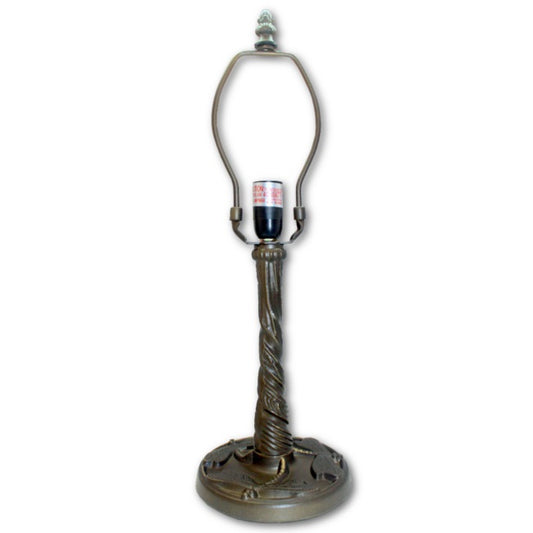 LMP-10-704  Dragonfly Design 8" Metal Base For Lamps With Cord and Shade Support
