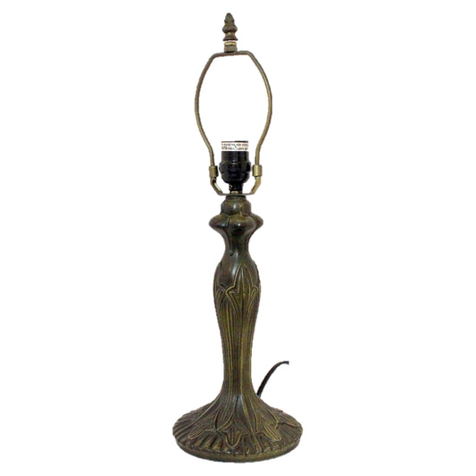LMP-12-311B-2, Art Nouveau 19" Metal Base Lamp With Wiring,Switch, Shade Support