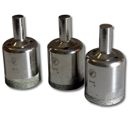 3 pieces 1" inch Kent Diamond Coated Core Drill Bits Hole Saws - Kent Supplies3 pieces 1" inch Kent Diamond Coated Core Drill Bits Hole SawsGLS - 279