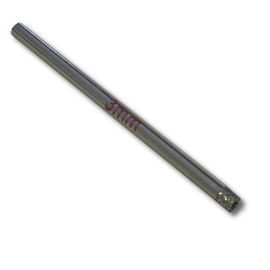 3mm Diameter Diamond Coated Core Drill Bit With Jagged Edge - Kent Supplies3mm Diameter Diamond Coated Core Drill Bit With Jagged EdgeGLS - 298