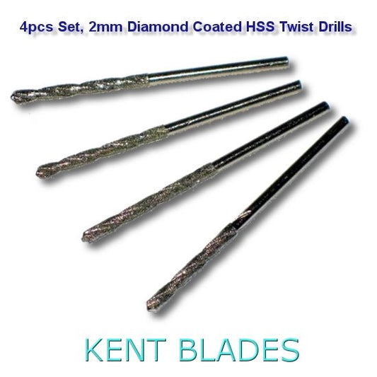 4pcs 2 mm Metric Diamond Coated HSS Twist Drill Bits - Kent Supplies4pcs 2 mm Metric Diamond Coated HSS Twist Drill BitsGLS - 329