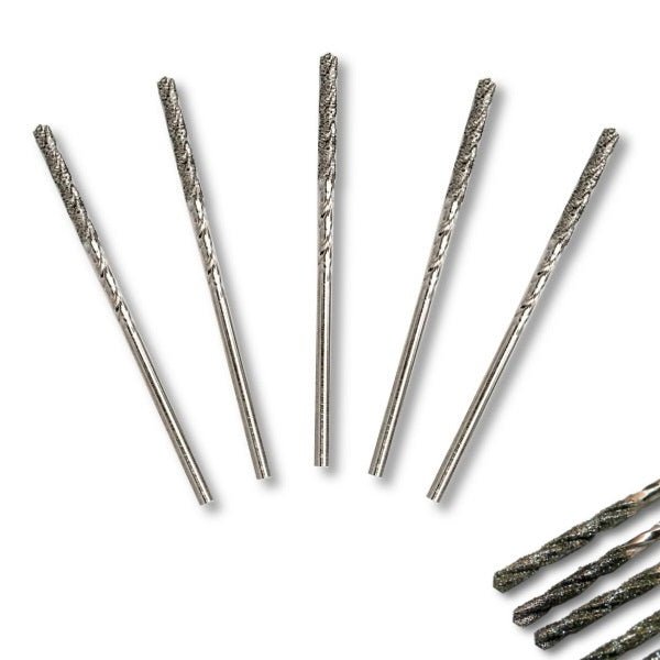 5pcs 1.5 mm diameter GRIT 150 Diamond Coated M35 Twist Drill Bits For Soft Metal - Kent Supplies5pcs 1.5 mm diameter GRIT 150 Diamond Coated M35 Twist Drill Bits For Soft MetalGLS - 907