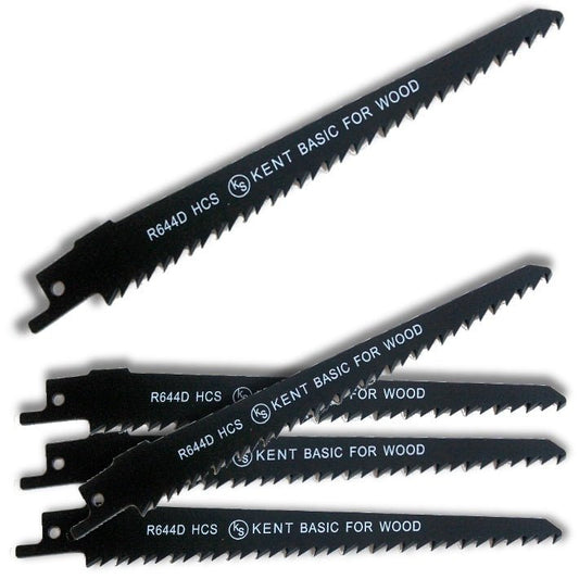 5pcs KENT R644D, 6" Long 6TPI Reciprocating HCS Saw Blades For Wood - Kent Supplies5pcs KENT R644D, 6" Long 6TPI Reciprocating HCS Saw Blades For WoodREC - 467