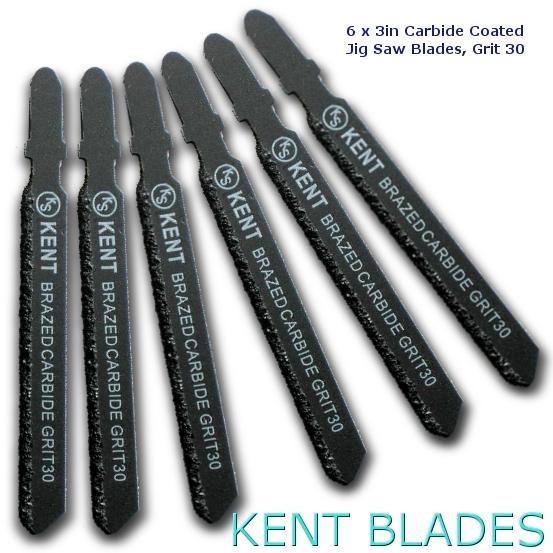 6x 3 - 1/4" T - Shank Carbide Coated Jig Saw Blades Grit 30 - Kent Supplies6x 3 - 1/4" T - Shank Carbide Coated Jig Saw Blades Grit 30JIG - 350