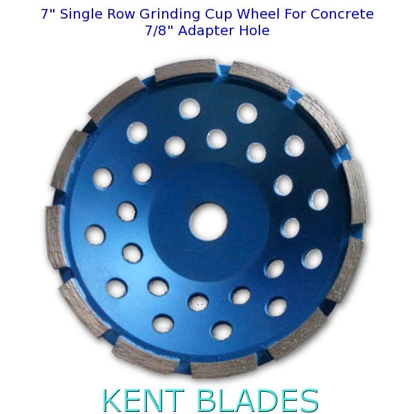 7 inch Single Row Grinding Cup Wheel, NO - Thread, For Concrete,Diamond Grit 30~40 - Kent Supplies7 inch Single Row Grinding Cup Wheel, NO - Thread, For Concrete,Diamond Grit 30~40DGW - 680