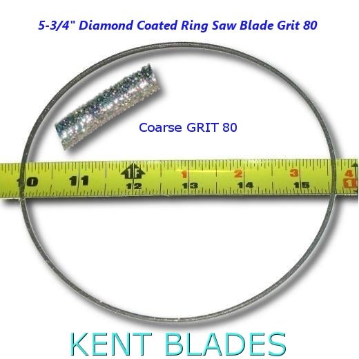 GRIT 80, 5 - 3/4" Replacement Taurus II.2 and 3.0 Diamond Coated Ring Saw Blade - Kent SuppliesGRIT 80, 5 - 3/4" Replacement Taurus II.2 and 3.0 Diamond Coated Ring Saw BladeGLS - 339