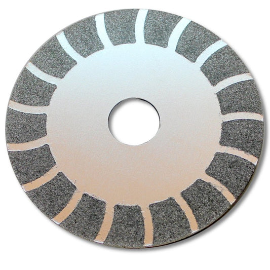 KENT 100mm (4") Intermittent Diamond Coated Cutting Wheel For Jewelry and Glass - Kent SuppliesKENT 100mm (4") Intermittent Diamond Coated Cutting Wheel For Jewelry and GlassGLS - 455