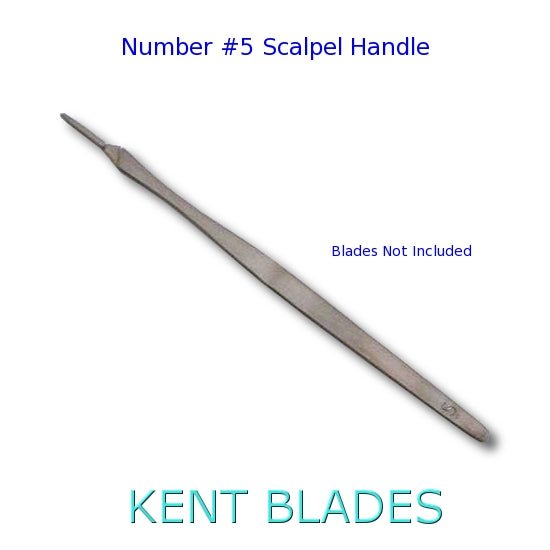 KENT Number 5 Stainless Steel Scalpel Handle for Jewelry Wax Carving - Kent SuppliesKENT Number 5 Stainless Steel Scalpel Handle for Jewelry Wax CarvingBIJ - 718
