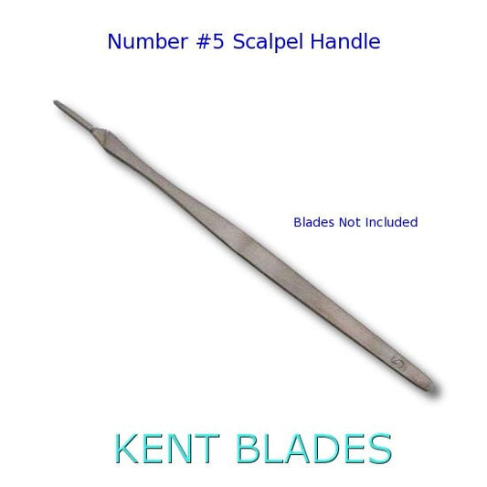 KENT Number 5 Stainless Steel Scalpel Handle for Jewelry Wax Carving - Kent SuppliesKENT Number 5 Stainless Steel Scalpel Handle for Jewelry Wax CarvingBIJ - 718