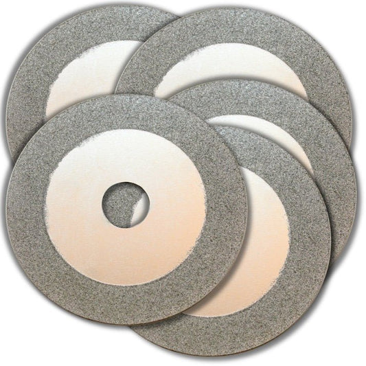 KENT Set of 5 100mm (4") Continuous Diamond Cutting Wheel For Jewelry and Glass - Kent SuppliesKENT Set of 5 100mm (4") Continuous Diamond Cutting Wheel For Jewelry and GlassGLS - 454 - 5