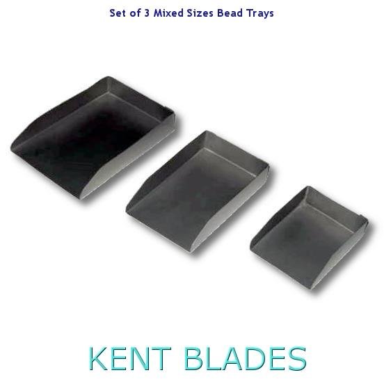 Set of 3 Mixed Sizes Stainless Steel Trays - Kent SuppliesSet of 3 Mixed Sizes Stainless Steel TraysBIJ - 739