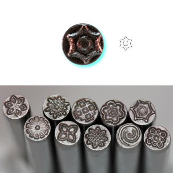 BIJ-877P, Tampons perforateurs en métal au design de précision en forme de fleurs, CHAQUE TIMBRE VENDU SÉPARÉMENT