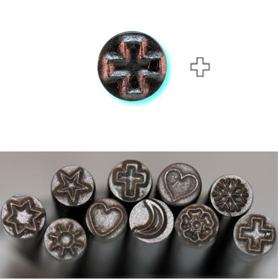 BIJ-878P, 5.0mm Religious Symbol Precision Design Metal Punch Stamp, Sold Separately