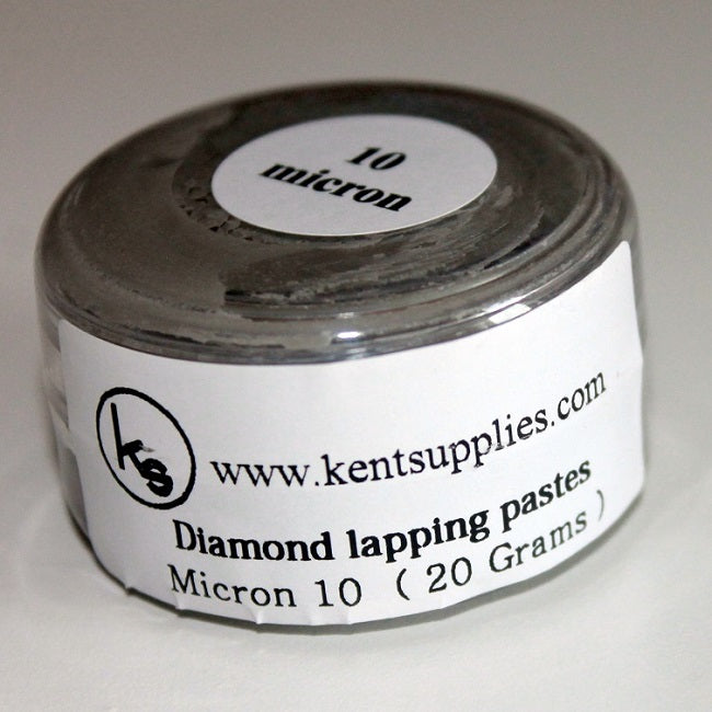 Pasta de pulido de diamante KENT Grit 10 micras, compuesto para lapear en envase de 20 g