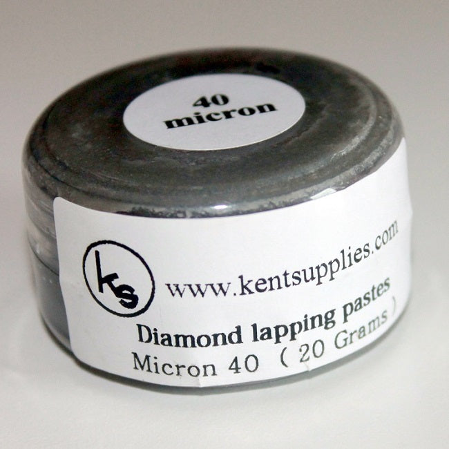 Pasta de pulido de diamante KENT Grit 40 micras, compuesto para lapear en envase de 20 g