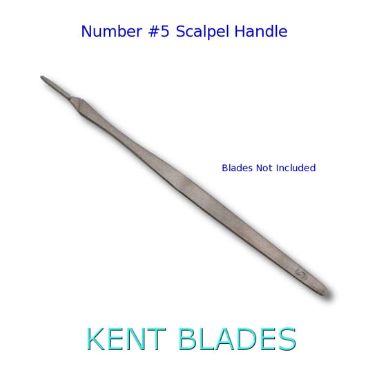 KENT Numéro 5 Manche de scalpel en acier inoxydable pour la sculpture de cire de bijoux