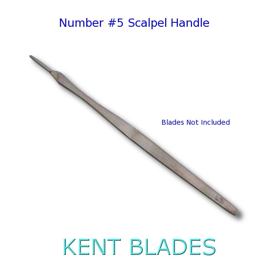 KENT Numéro 5 Manche de scalpel en acier inoxydable pour la sculpture de cire de bijoux