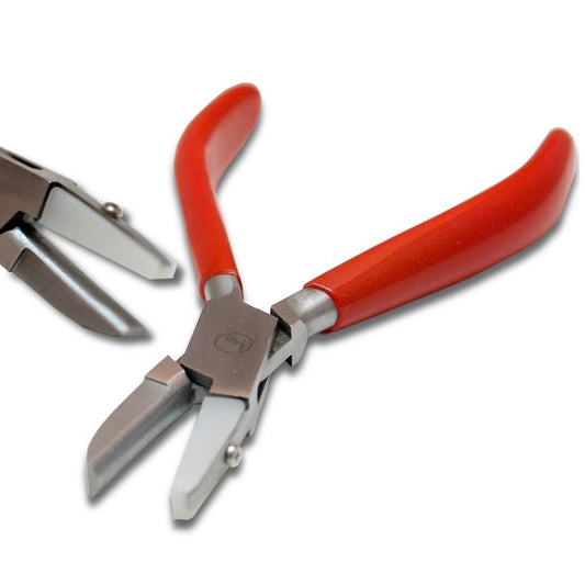 5.5" Flat And Half Round Steel Jaws Combination Plier With 3/8" Nylon Flat Jaw