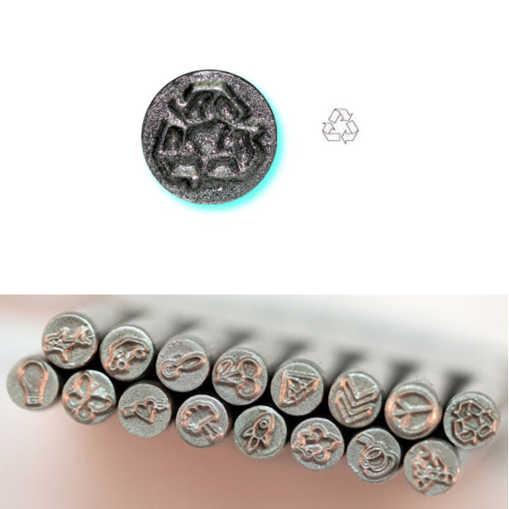 BIJ-880P, Sellos perforados de metal Kent de 5,0 mm con formas variadas, CADA SELLO SE VENDE POR SEPARADO