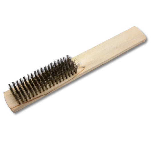 KENT 9" Brass Crimped Wire Hand Brush For Jewelry Cleaning Polishing