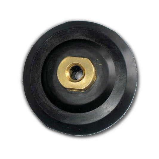 Almohadilla de soporte de goma de respaldo de 4" con soporte adaptador roscado M14, gancho y bucle