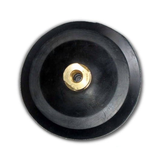 Almohadilla de soporte de goma con gancho y bucle de 5" con soporte adaptador roscado de 5/8"-11