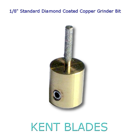 La broca de cobre para amoladora de diamante estándar de 1/8" de diámetro se adapta a la mayoría de las amoladoras