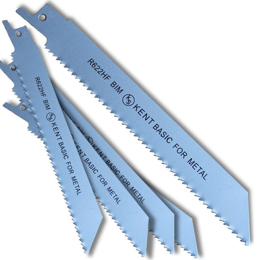 5 KENT R622HF 6" BiMetal 10TPI Flexible Reciprocating Saw Blades Wood with Metal